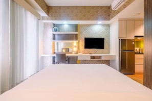 Apartment, Non Smoking, Kitchenette | 1 bedroom, iron/ironing board, bed sheets - Stunning Studio Apartment @ Bogor Icon (Bogor)
