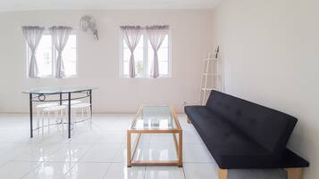 Apartment, Non Smoking, Kitchenette | Living room | TV