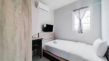Apartemen, Bebas Asap Rokok, dapur kecil | 1 kamar tidur, setrika/meja setrika, Wi-Fi gratis, dan seprai linen
