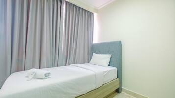 Apartemen, Bebas Asap Rokok, dapur kecil | 2 kamar tidur, setrika/meja setrika, Wi-Fi gratis, dan seprai linen