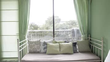 Apartemen, Bebas Asap Rokok, dapur kecil | 1 kamar tidur, setrika/meja setrika, Wi-Fi gratis, dan seprai linen