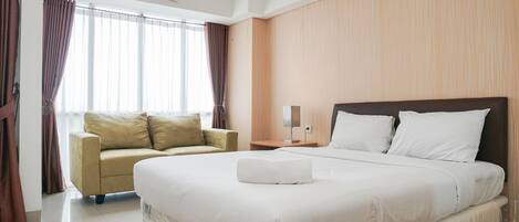 Apartment, Nichtraucher, Kochnische | 1 Schlafzimmer, Schreibtisch, Bügeleisen/Bügelbrett, Bettwäsche