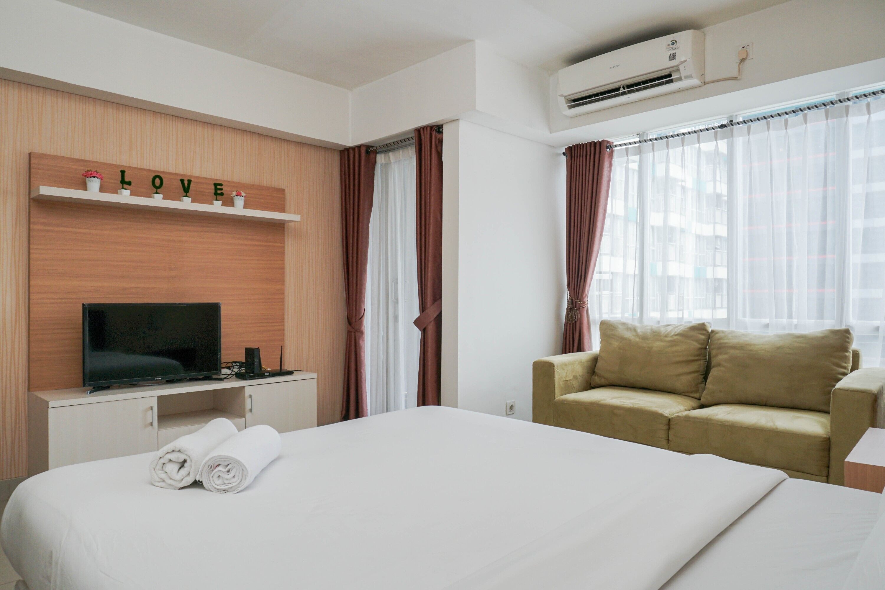 อพาร์ทเมนท์, ปลอดบุหรี่, ห้องครัวขนาดเล็ก | 1 ห้องนอน, โต๊ะทำงาน, เตารีด/โต๊ะรีดผ้า, ผ้าปูที่นอน