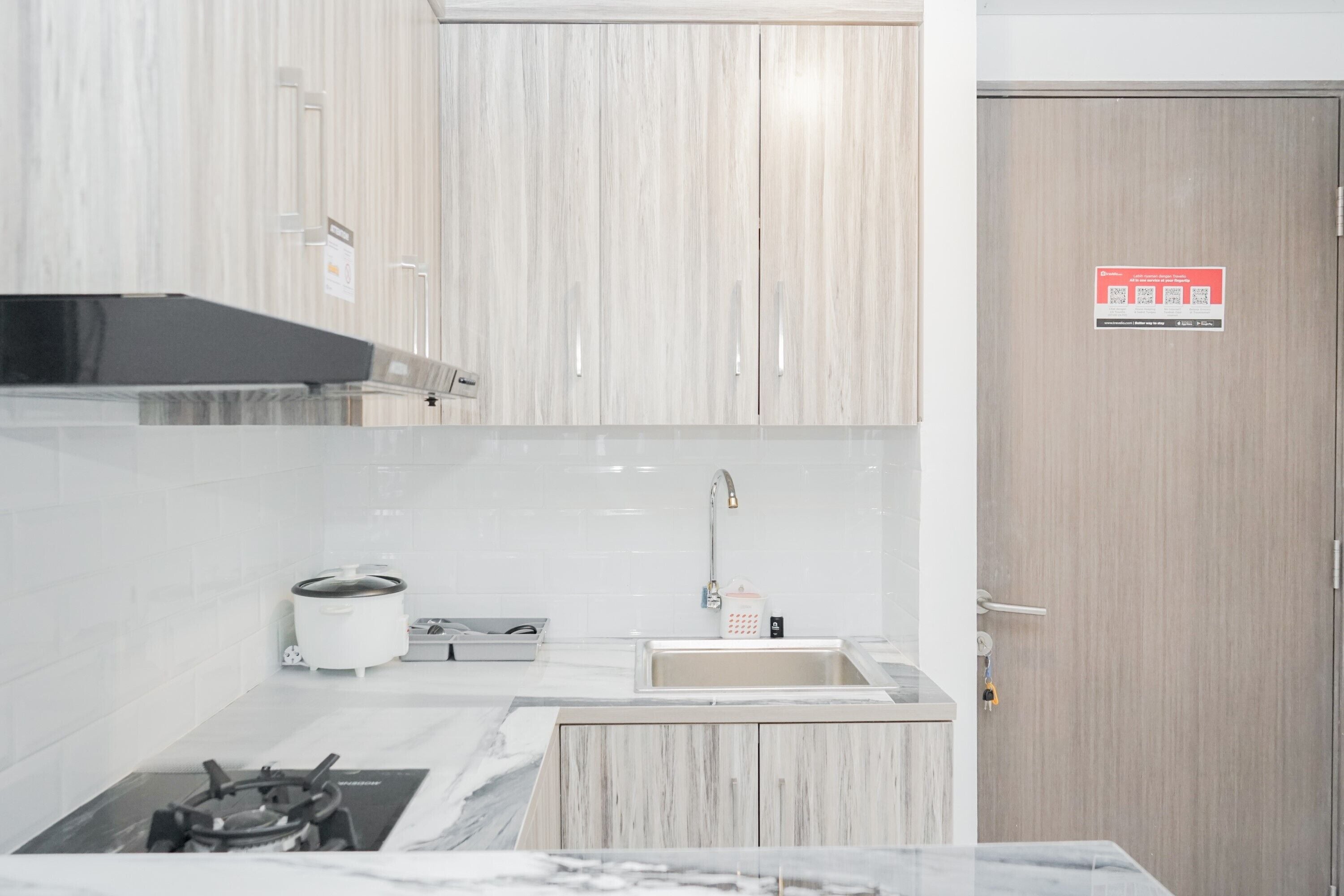 Apartemen, Bebas Asap Rokok, dapur kecil | 2 kamar tidur, setrika/meja setrika, Wi-Fi gratis, dan seprai linen