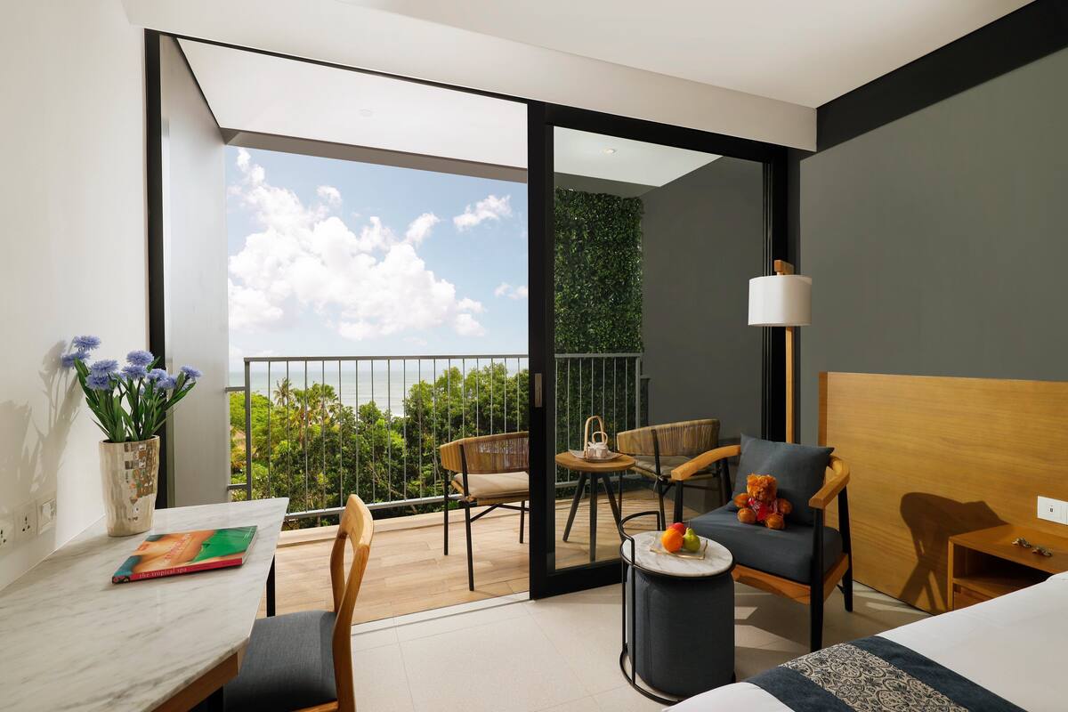 Uitzicht vanaf balkon