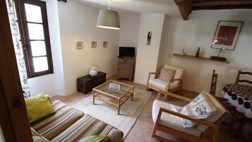 TV, fireplace, DVD player