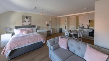 Studio Kota | Setrika/meja setrika, tempat tidur bayi, Wi-Fi gratis, dan seprai linen