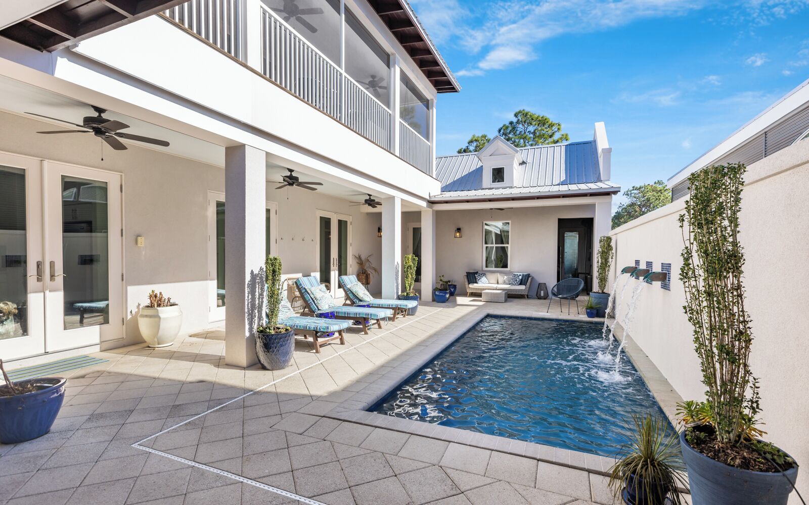 A heated pool