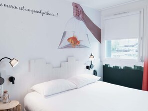 Kamar Standar, 1 Tempat Tidur Double | Meja kerja, kedap suara, Wi-Fi gratis, dan seprai linen