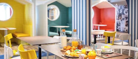 Guests can dine in comfort with a variety of seating options available.