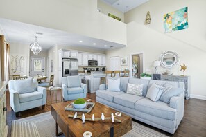 Smart TV, table tennis, books, computer monitors