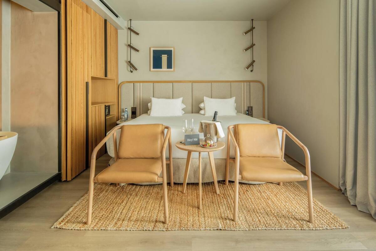 Premium bedding, memory foam beds, in-room safe, desk