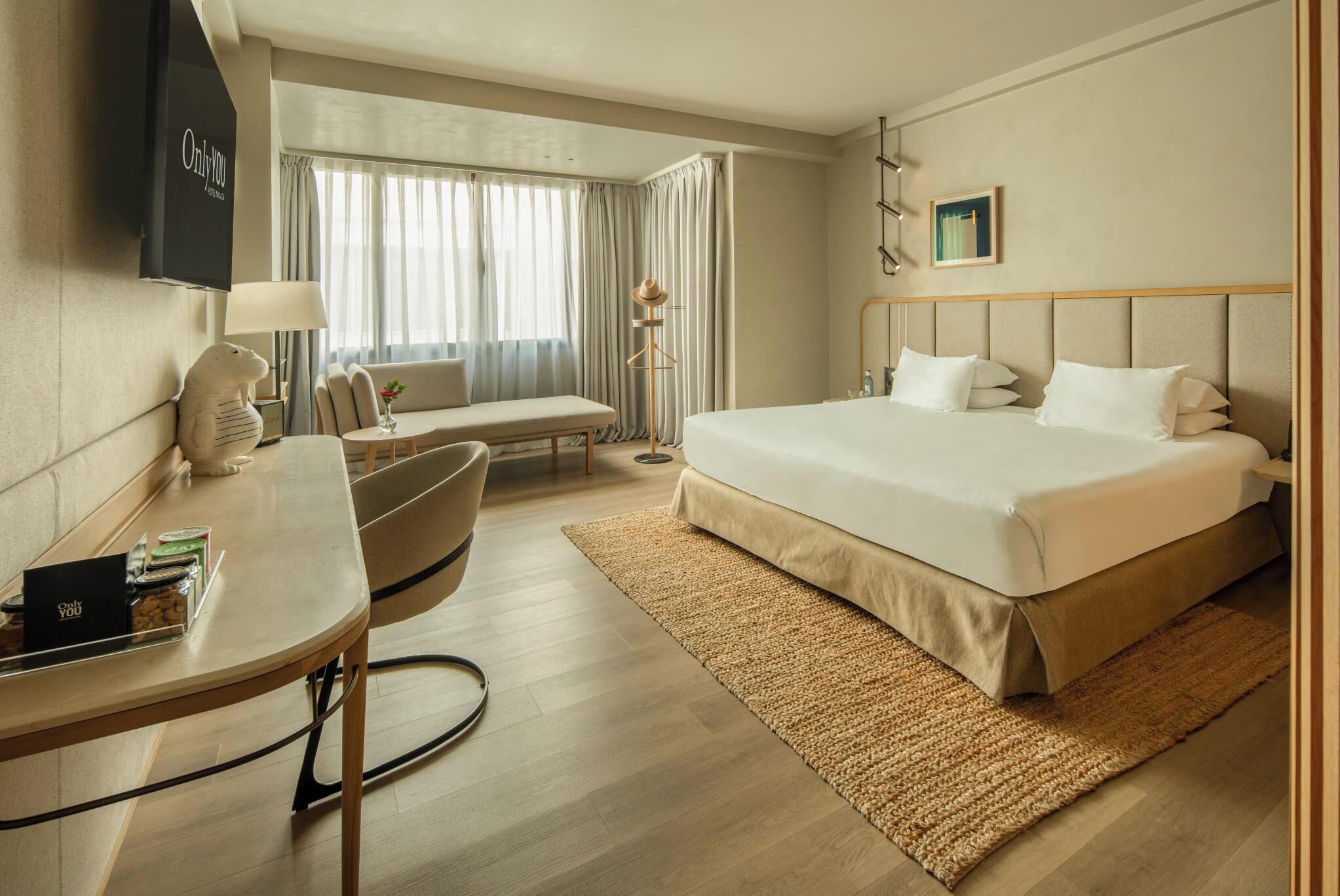 Premium bedding, memory foam beds, in-room safe, desk