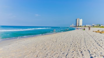 Aan het strand