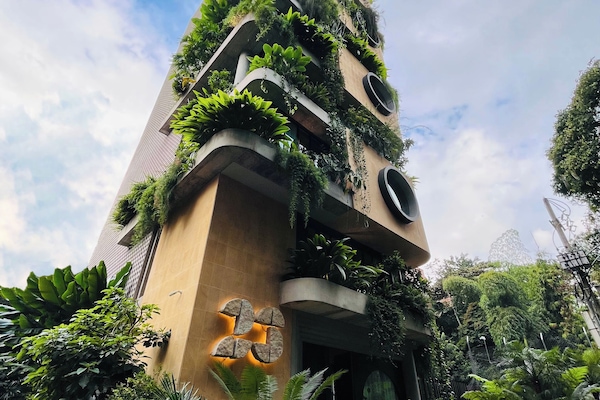 Majoituspaikan julkisivu