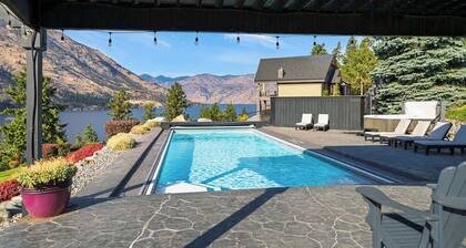 Lake Chelan View Home with pool, hot tub & yard!