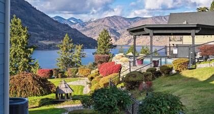 Lake Chelan View Home with pool, hot tub & yard!