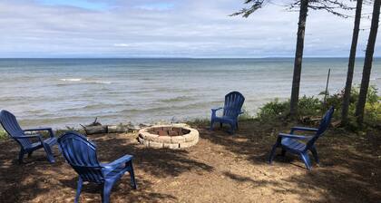 Lake Superior shoreline in Paradise, MI