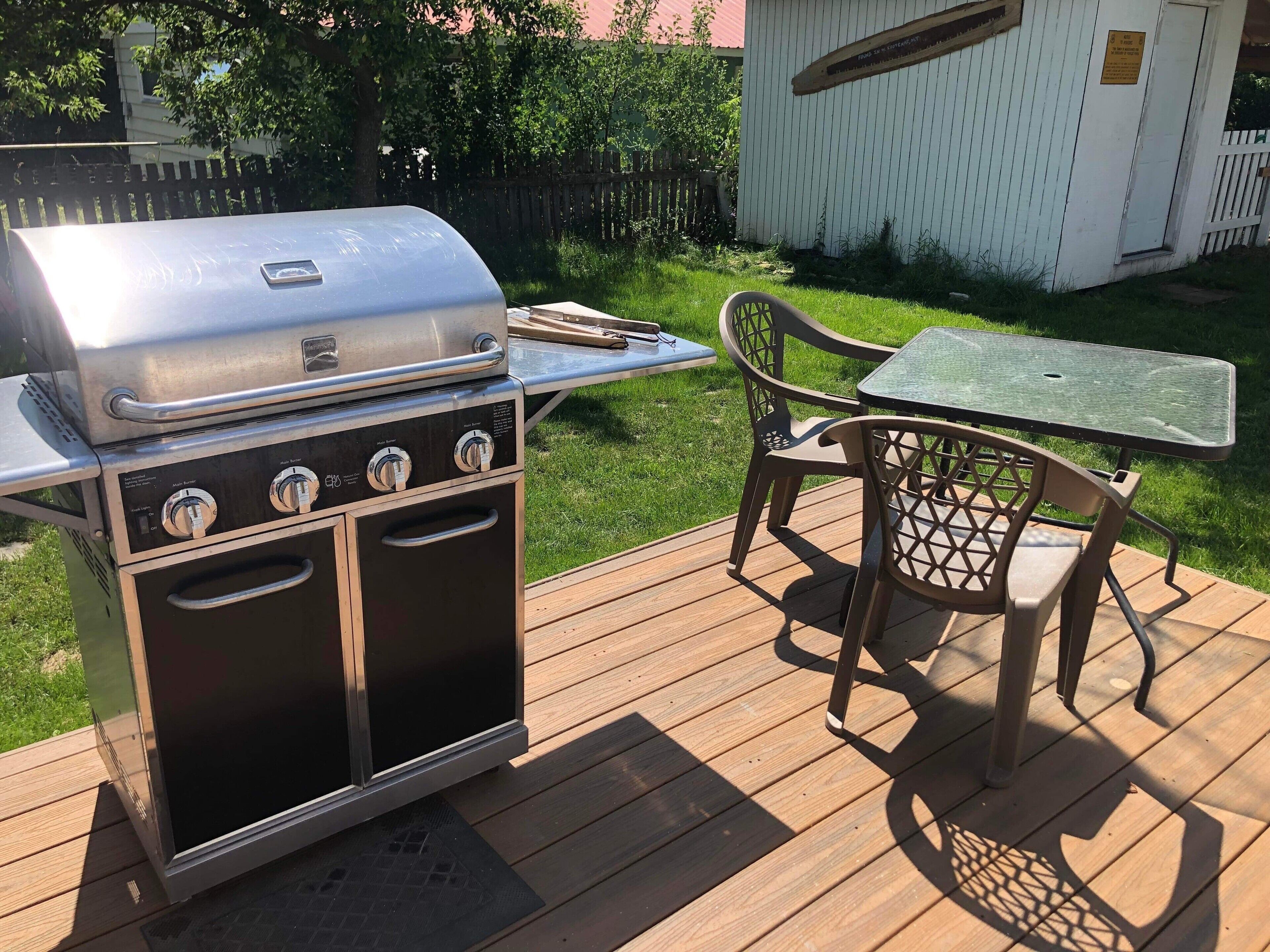 屋外ダイニングエリア