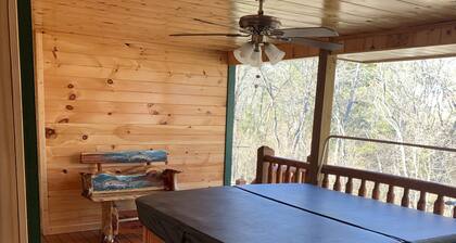 Property has a small pond on back side of the cabin ,it has geese and ducks .
