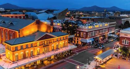 Chic walkable apt with rooftop views