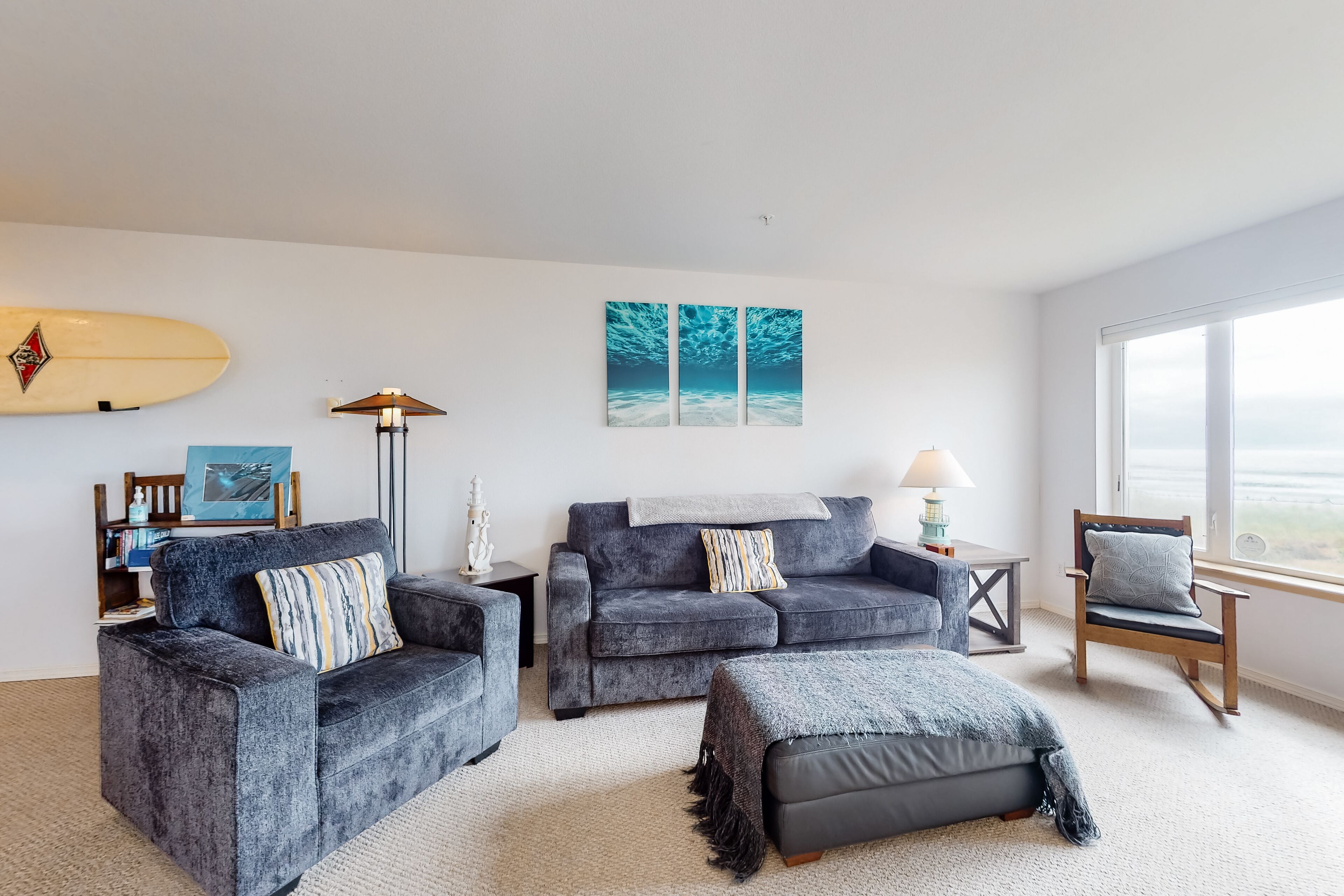 TV, fireplace, DVD player, video library