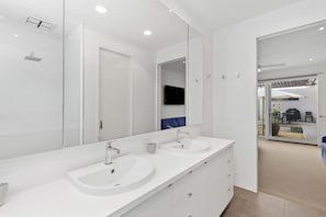 Bathtub, hair dryer