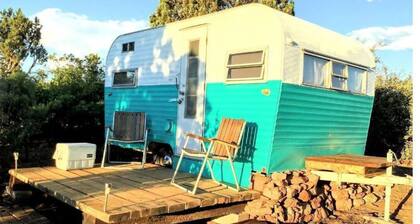 While not a hotel, the Feather Trailer provides a relaxed, peaceful retreat in nature with the warmth and convenience you need for a memorable outdoor getaway.