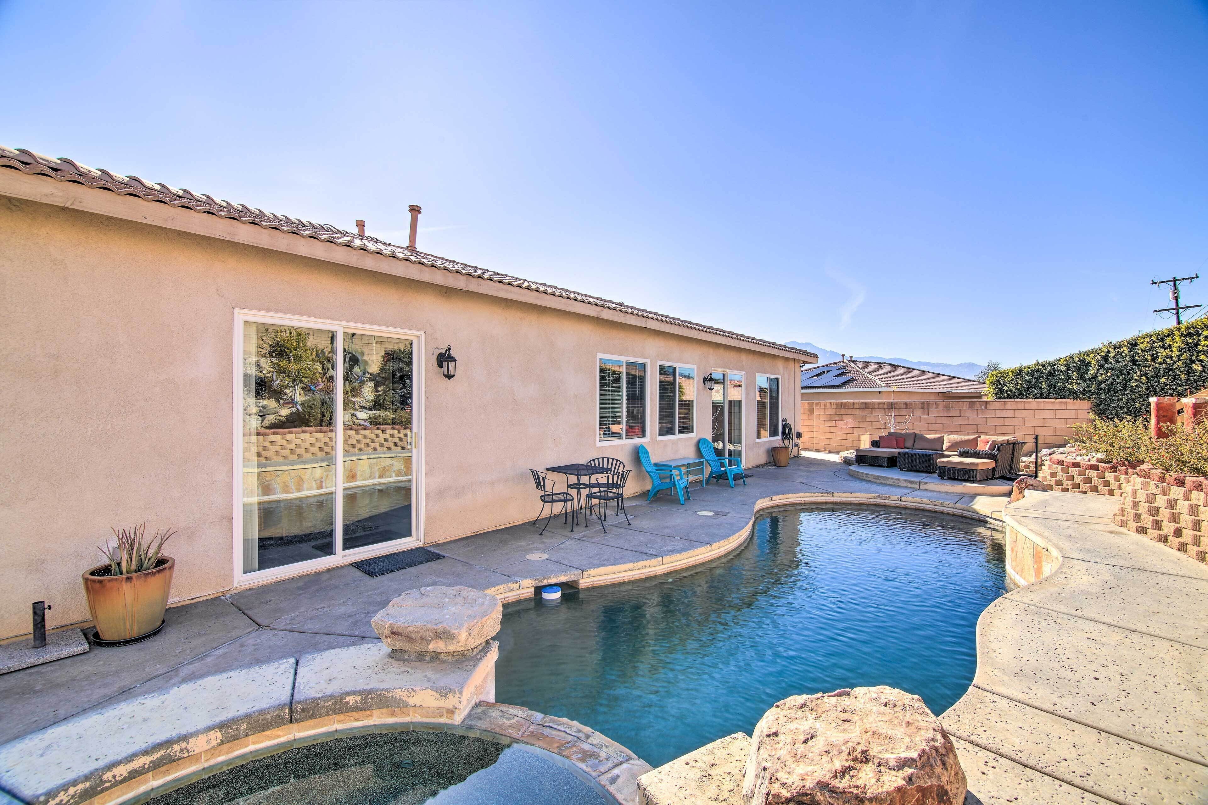 A heated pool