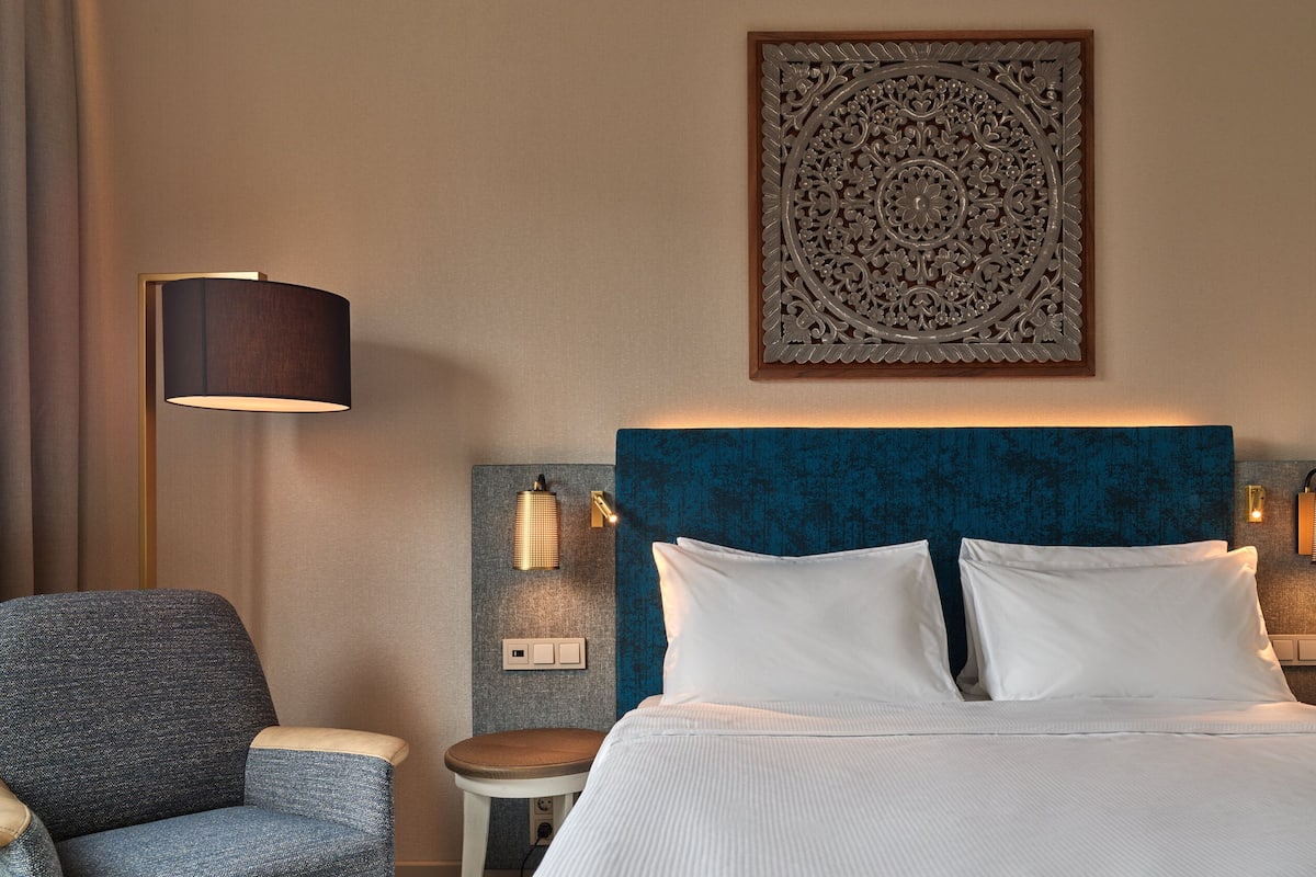 1 slaapkamer, luxe beddengoed, een minibar, een kluis op de kamer