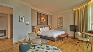 Suite, 1 King Bed (Kneuterdijk View) | Premium bedding, minibar, in-room safe, desk