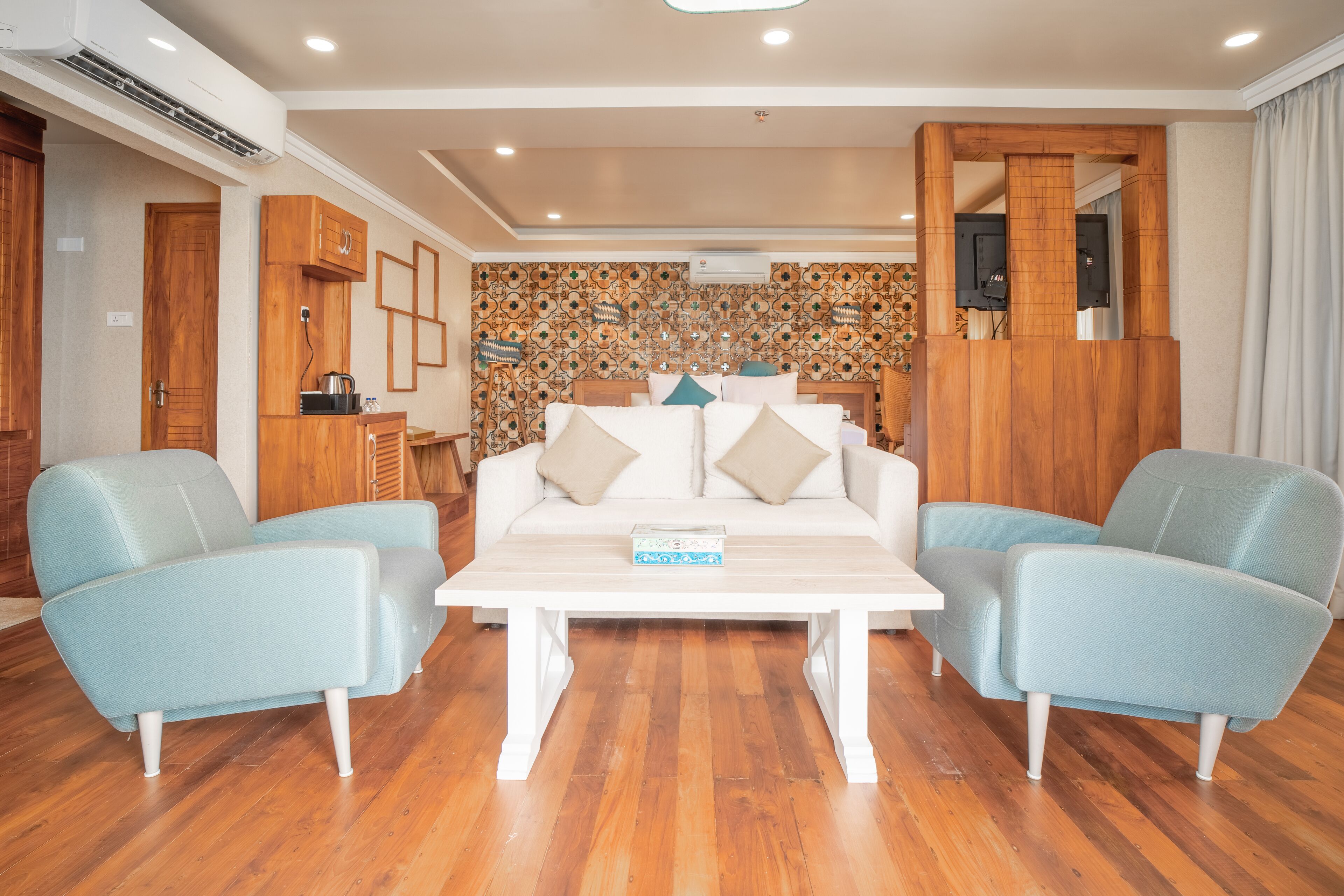 全景客房 | 防过敏的被褥、特色装修、特色家居、笔记本电脑工作区