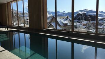 Indoor pool, a heated pool