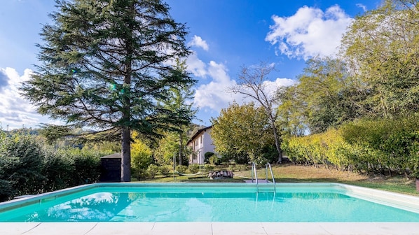 A heated pool
