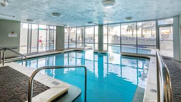 Indoor pool, a heated pool
