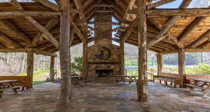 Enjoy this 100+ year old cabin in the gated Wolf Laurel Resort community.