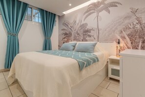 1 dormitorio, tabla de planchar con plancha, wifi gratis y ropa de cama
