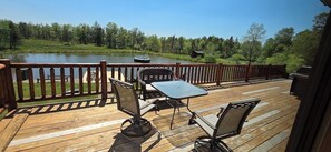 Outdoor dining - Fischer’s Secret Cabin on Private lake (New Lisbon)