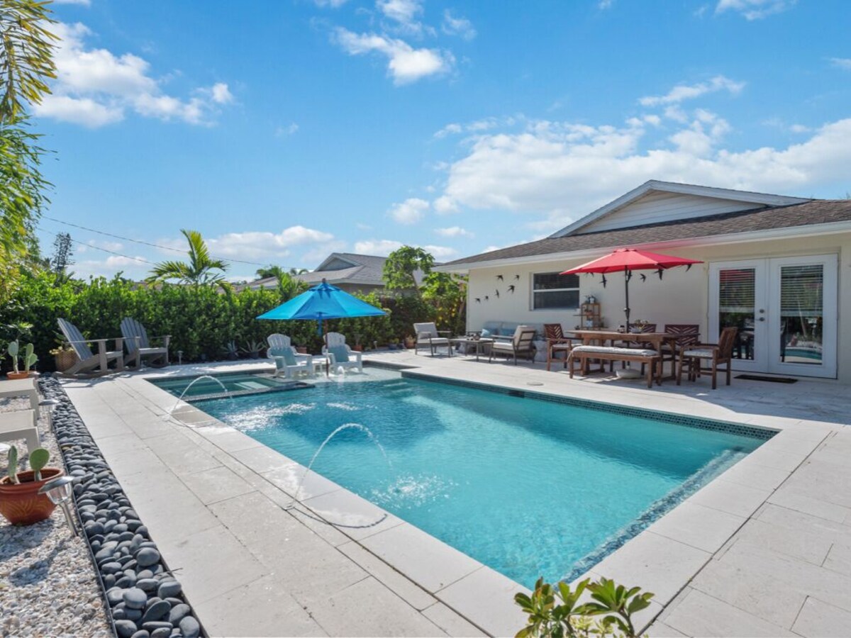 Photo 24 of Naples Park Pool & Spa Home 1 Mile to Beach and Tropical Oasis Fenced Yard.
