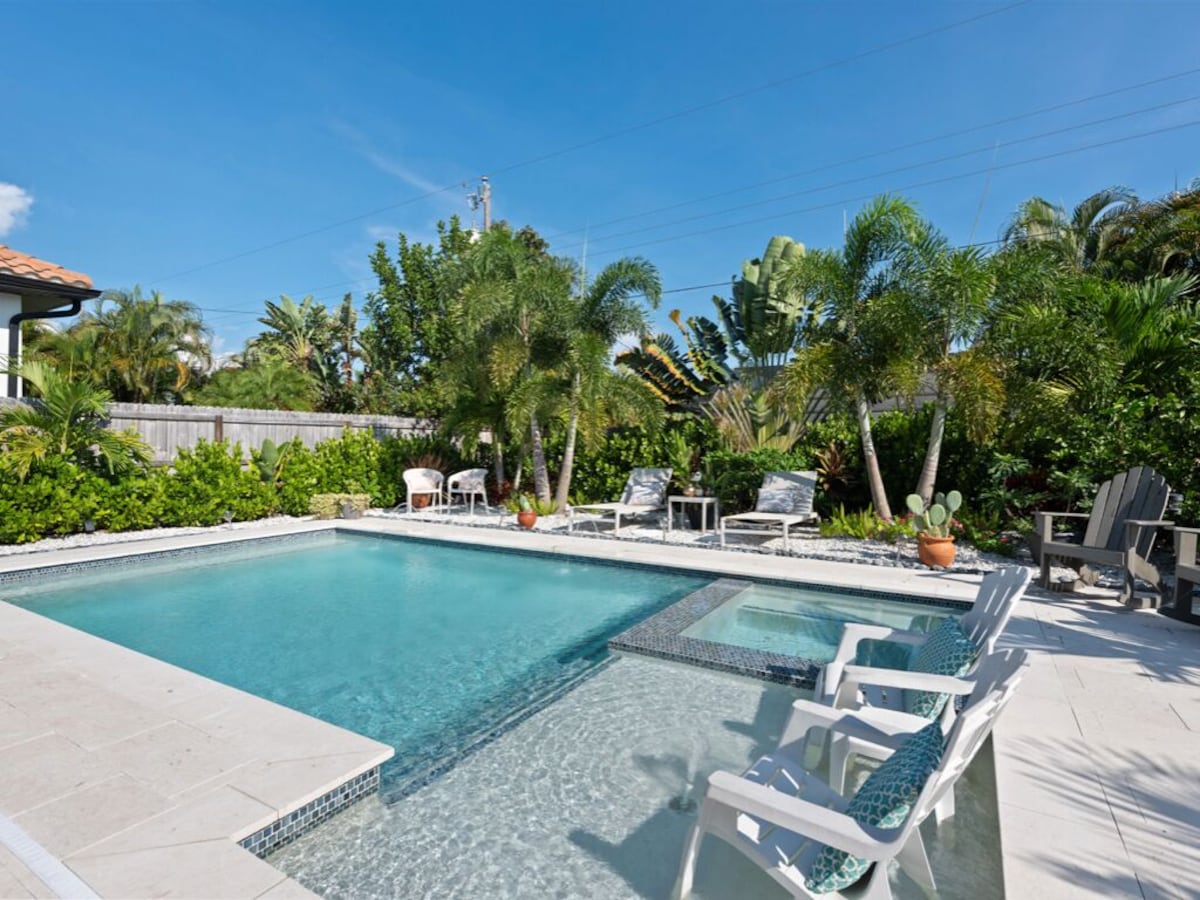 Photo 3 of Naples Park Pool & Spa Home 1 Mile to Beach and Tropical Oasis Fenced Yard.