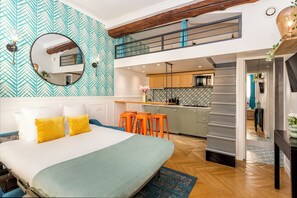 1 bedroom, iron/ironing board, free WiFi, bed sheets