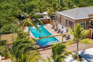 A heated pool