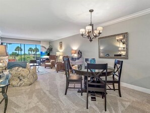 Condo (Sand Pointe 212) | Living room | Flat-screen TV
