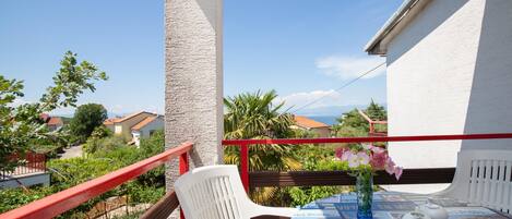 Family Apartment, Multiple Bedrooms (Apartman Brankica 3 Island Krk) | Balcony