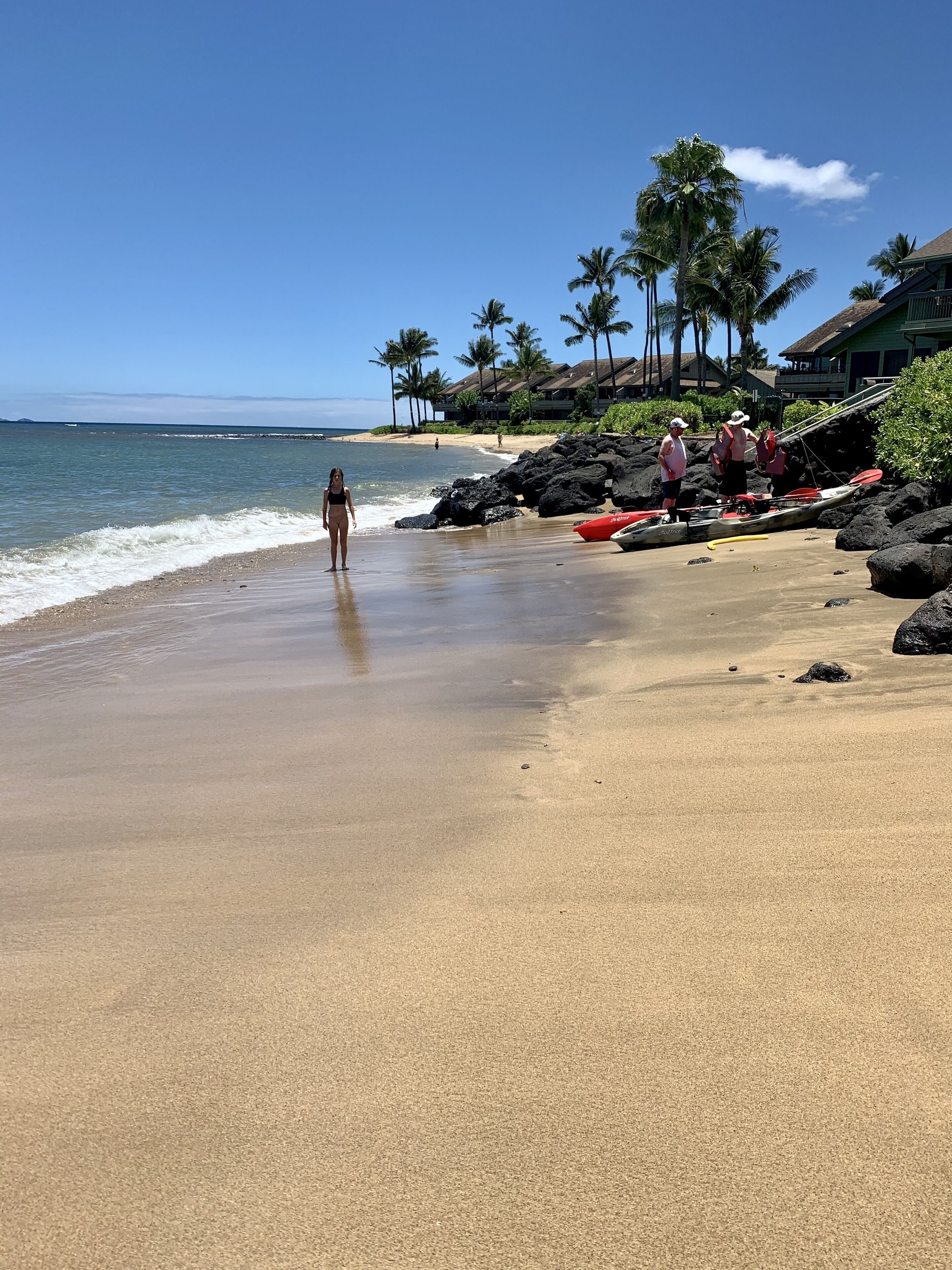 Plage, chaises longues, serviettes de plage
