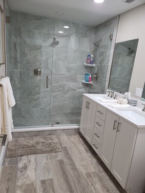 Combined shower/bathtub, hair dryer, towels, soap - Quiet Neighborhood and close to all Tampa offers (Tampa)