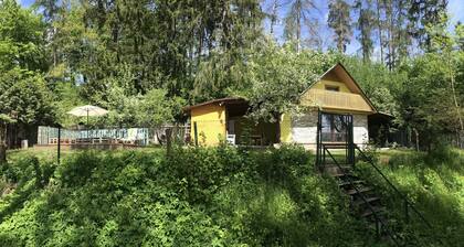 Sazava River Cottage with boating experience