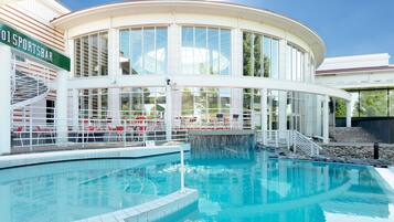 Kolam renang tertutup, kolam renang terbuka