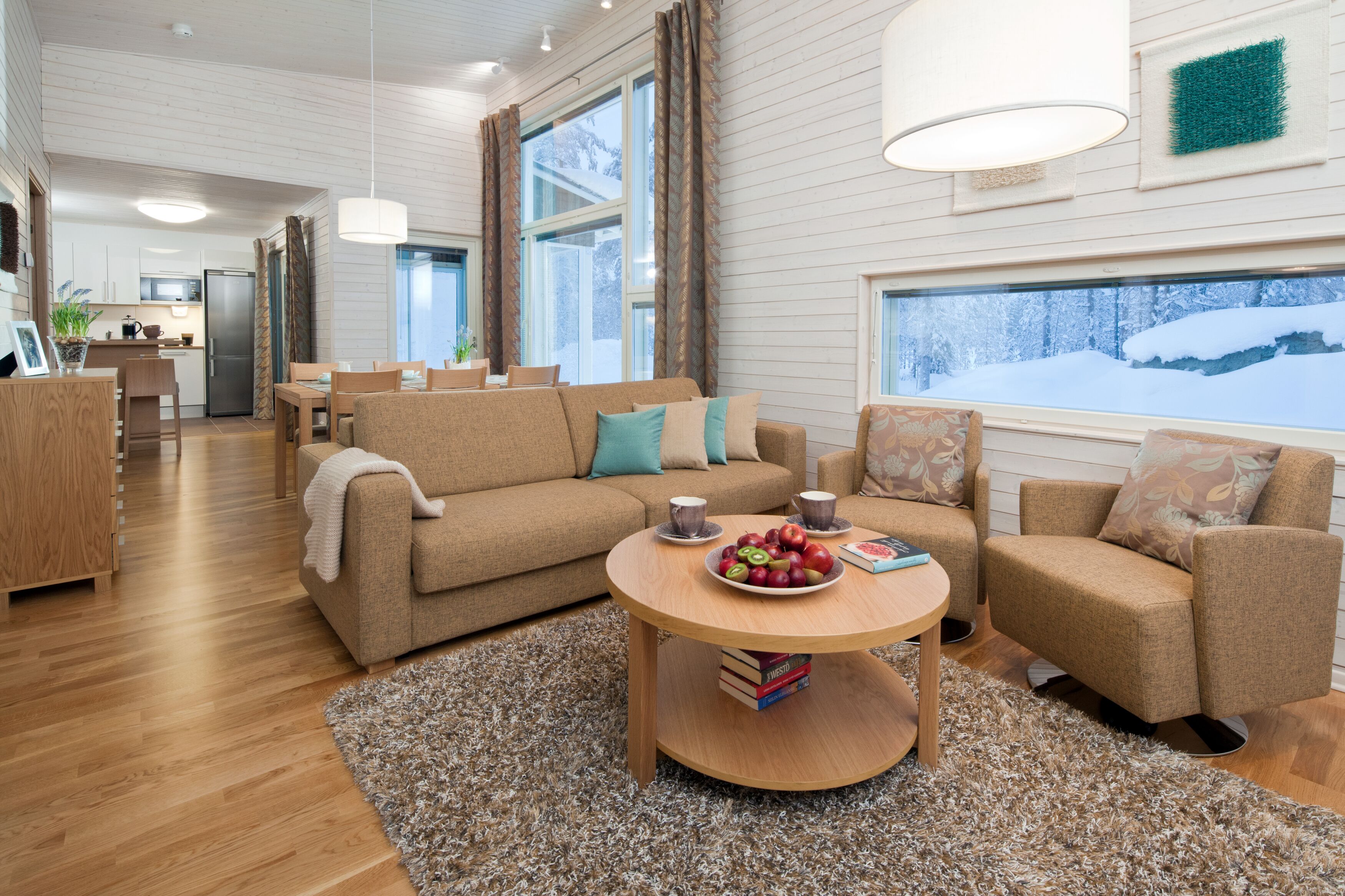 Sala de estar. Holiday Club Kuusamo Superior Apartments