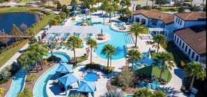 Piscine extérieure, piscine chauffée